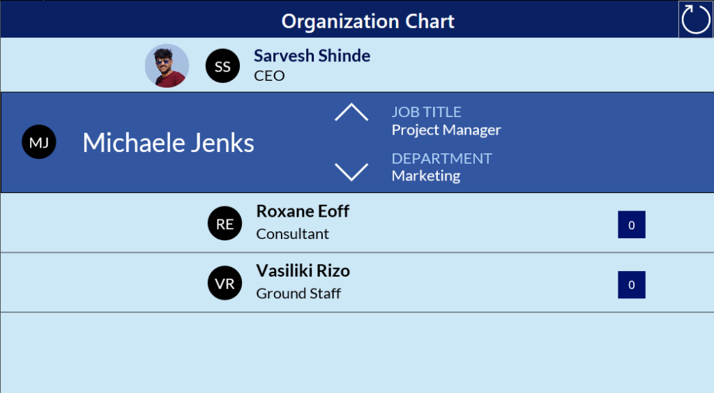Organization Chart Using PowerApps In SharePoint Online